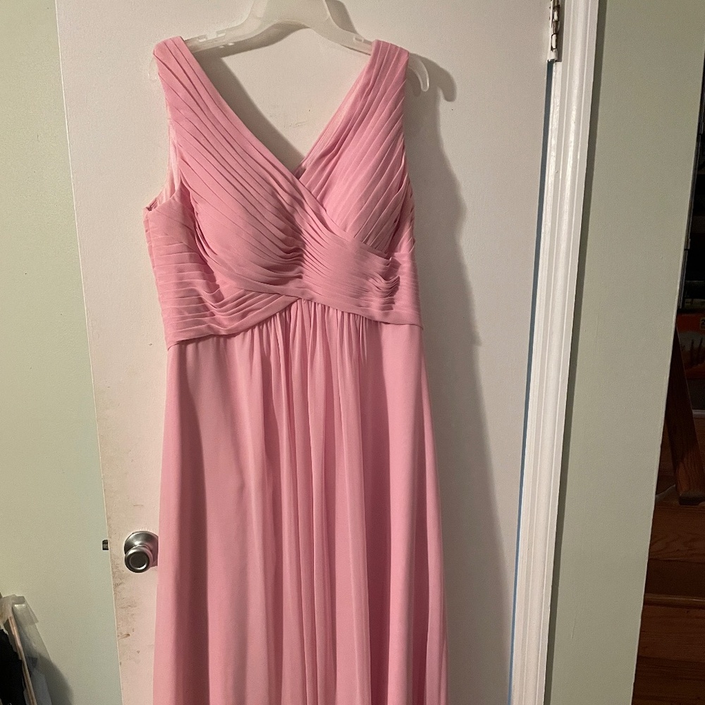 Pink floor length gown